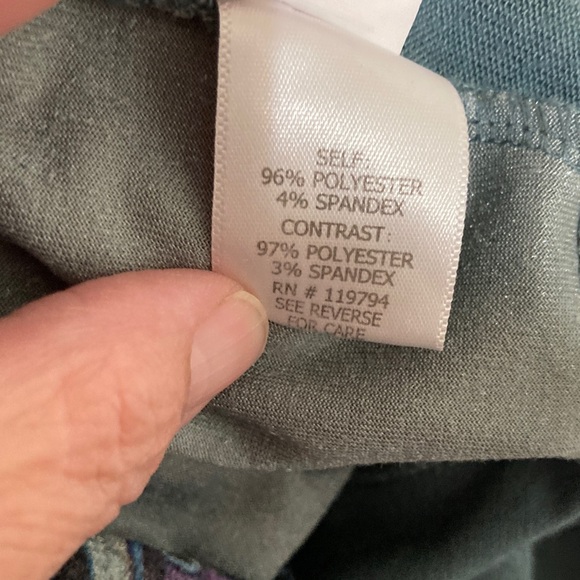 Live and Let Live Blue and Purple Tunic Top - Picture 4 of 4